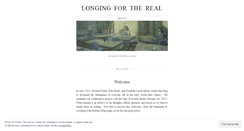 Desktop Screenshot of longingforthereal.com
