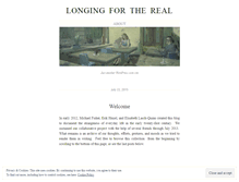 Tablet Screenshot of longingforthereal.com